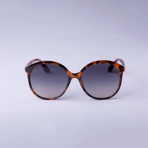 Women's Oversized Round Tortoise Shell Sunglasses - A New Day™ Brown - 1 of 2