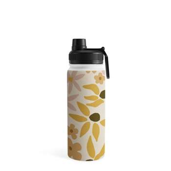 Portrait of Cheerful Young Hipster, Holding Black and Silver Stainless  Thermo Eco Bottle for Water, on Yellow Background. Stock Photo - Image of  cheerful, drink: 173749318