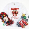 Simply Sage Market Women's Coquette Merry Mama Bow Long Sleeve Garment Dyed Tee - 3 of 4