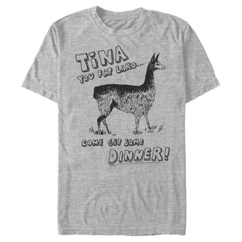 Men S Napoleon Dynamite Tina You Fat Lard Llama T Shirt Target