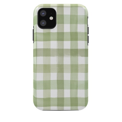 Ninola Design Watercolor Gingham Salad Greentough Iphone 11 Case - Society6  : Target