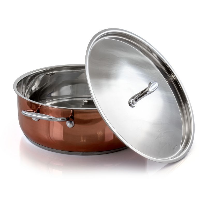 Better Chef 10 Quart Stainless Steel Low Pot in Copper, 4 of 10