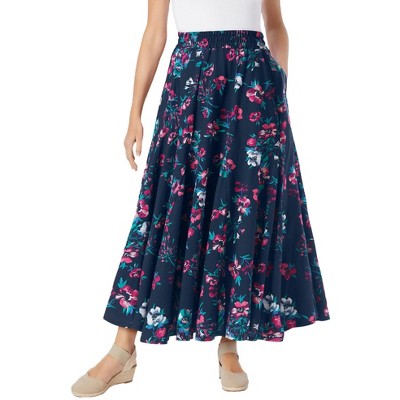 navy painterly floral