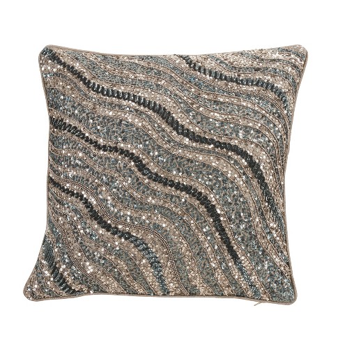 Beaded decorative pillows best sale