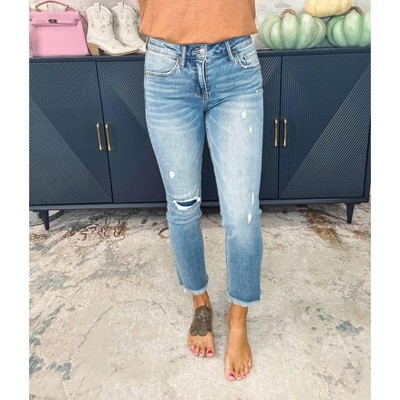 Women's Mid Rise Crop Slim Straight- Curvy - LOVERVET