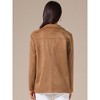 INSPIRE CHIC Women's Faux Suede Vintage Button Down Notched Lapel Long Sleeve with Pockets Blazer - 4 of 4