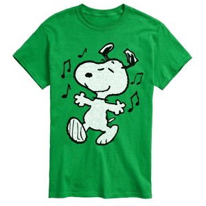 Men's - Peanuts - Snoopy Dancing Short Sleeve Graphic T-Shirt - 1 of 4