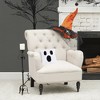 C&F Home 8" x 8" Ghost Face Petite Halloween Hooked Throw Pillow - image 3 of 4