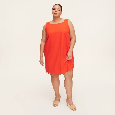 Women's Scalloped Mini Shift Dress -  kate spade new york x Target Red
