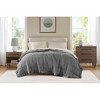 Soft Cozy Throw Blanket for All Seasons, Lightweight 100% Polyester Microfiber Bed Blanket, Charcoal, King - 2 of 4