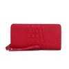 MKF Collection Eve Genuine Leather Crocodile-embossed Women’s Wristlet Wallet by Mia K - image 2 of 4