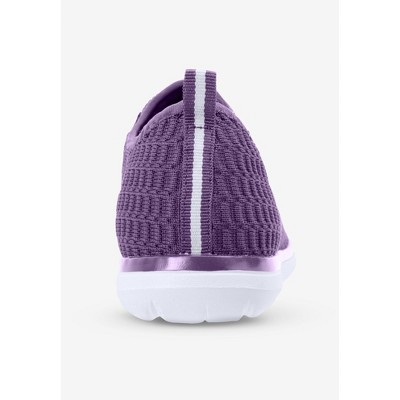 Женские кроссовки Comfortview The CV Sport Ariya Textured Knit Slip On Sneaker - 8 WW, Sweet Grape (Wide Widths Available) — фото 4