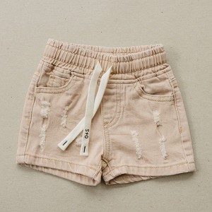 Kids Jay Distressed Denim Shorts - Olive + Scout - 1 of 4