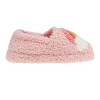 Kensie Toddler Girl's Fuzzy Faux Shearling Slippers, Kid's Cute Stuff with Cute Patch - Toddler Girl's Slipper Shoes - 2 of 4