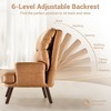 XIZZI Lazy Chair with Ottoman, Modern Large Accent Lounge Chair, Leisure Sofa Armchair Reading Chair with Footrest for Bedroom, Living Room, Dorm Room - 3 of 4