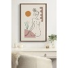 Kate and Laurel Sylvie Sunset Framed Canvas by Rachel Lee of My Dream Wall, 23x33, Gold - 4 of 4