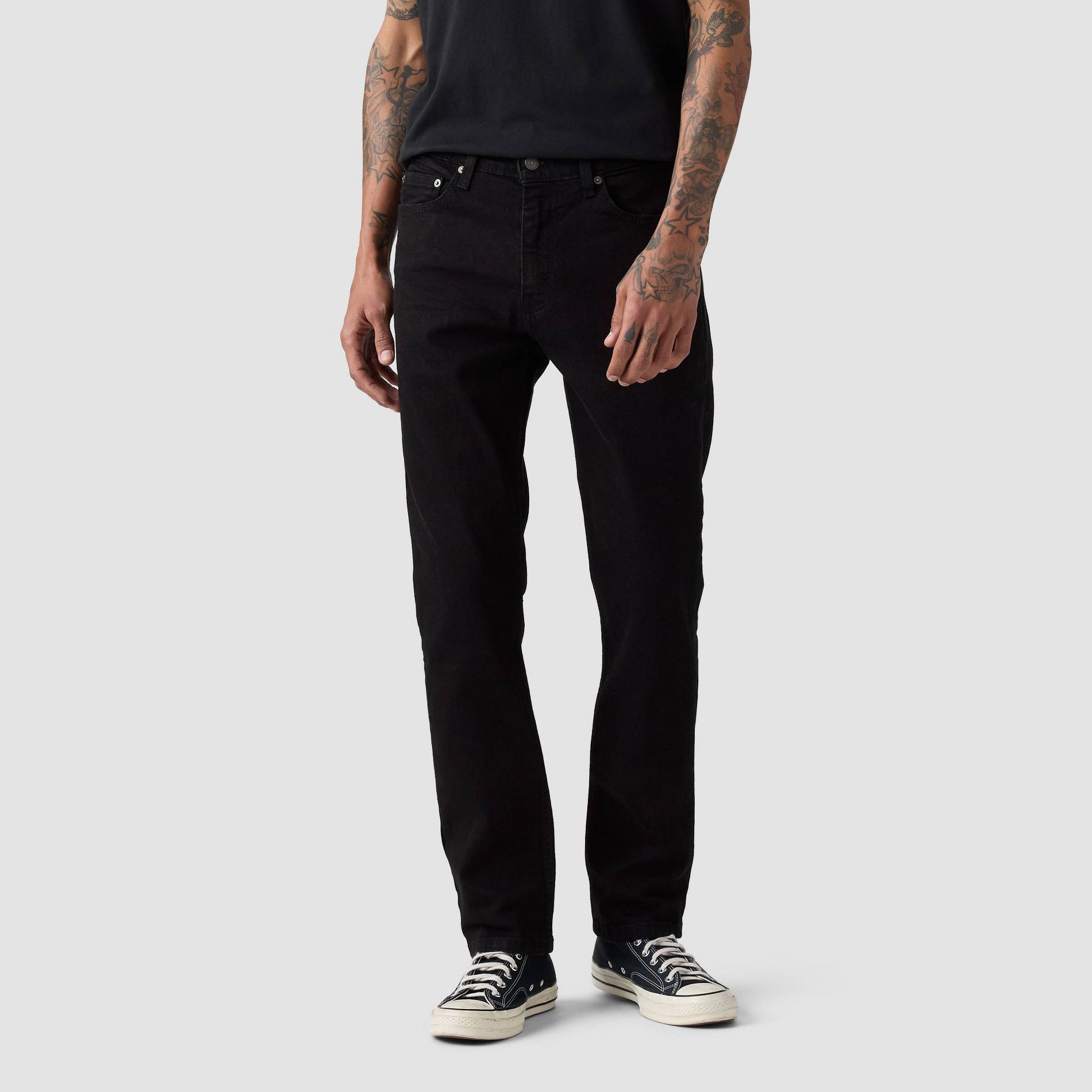 Levi's® Men's 511™ Slim Fit Jeans - Black Denim 32x30: Heavyweight Cotton, Mid Rise, Stretch, Fly Button Closure