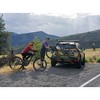 Yakima StageTwo 2 Inch Premium Platform 2 Bike Tray Hitch Rack Accommodates 52 Inches Wheelbases with Remote Tilt Lever and SKS Locks, Slate - 2 of 4