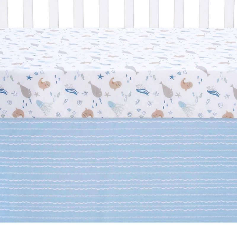 Trend Lab Crib Bedding Set - Sea Babies - 3pc, 6 of 8