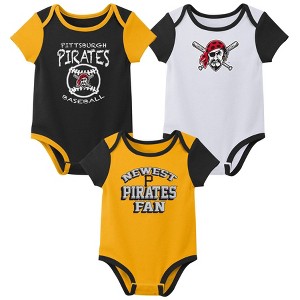 MLB Pittsburgh Pirates Infant Boys' 3pk Bodysuit - 1 of 4