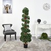 Nearly Natural 5.5-ft English Ivy Topiary Spiral Artificial Tree UV Resistant (Indoor/Outdoor) - 4 of 4