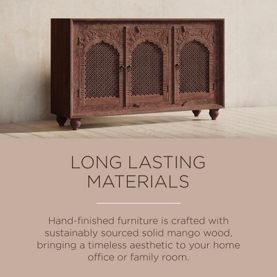 Patrin Distressed Brown Handmade Wooden Sideboard