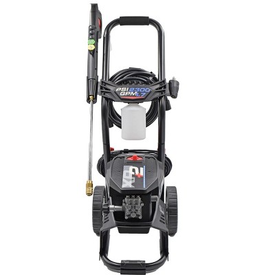 2300 PSI Black and Blue Electric Pressure Washer with PVC Hose