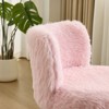 Karl Home | Plush Velvet Swivel Chair Antique Bronze Base With Wheels - 4 of 4