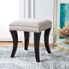 Diva Tufted Ottoman - Taupe - Safavieh - 2 of 4