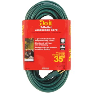 Do it Best Do it 35 Ft. 16/3 Medium-Duty Extension Cord OP-JTW163-35X-GR - 1 of 1