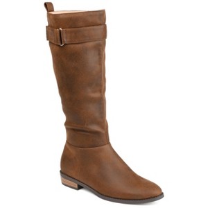Journee Collection Womens Lelanni Stacked Heel Knee High Boots - 1 of 4