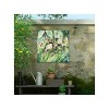 Cottage Garden West of The Wind Chickadees Green, Red 24 x 24 Inch Waterproof Gallery Wrapped Canvas, Outdoor Garden, Yard, Patio All Weather Hanging - 2 of 2