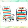FURNIinspire Outdoor Portable Chair Lightweight with Adjustable Back and Storage Pockets for Outdoor Fun, Rainbow Stripes, 24.8"*25.6"*32.28" - 3 of 4