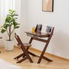 Wooden Study Desk, Home Office Desk, Children's Desk, Reading, Writing, Computer, Height Adjustable, With Drawer, For Small Spaces (With Chair) - 4 of 4