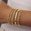 Gold Bracelets for Women, Dainty Stackable Cuff with Beads, Trendy Gift - 3 of 4