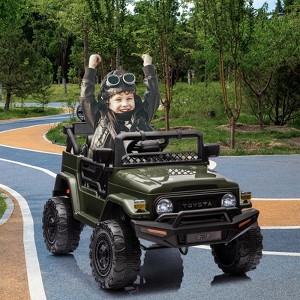 12V Electric Ride On Car, Licensed Toyota Truck Ride On Car for Kids, Electric Toy Car with Parent Remote Control, 3 Speed, MP3 Music, LED Lights - 1 of 4