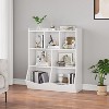 3-Tier Toy Storage Organizer with Bookshelf, Kids Bookshelf with Cubby Organizer Cabinet, Wooden Bookcase for Playroom, Nursery, Kids Room - 3 of 4