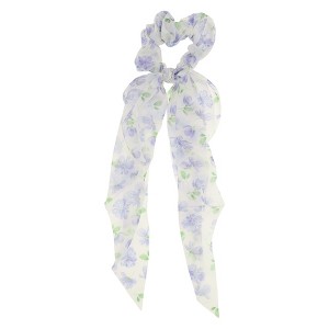 Unique Bargains Stylish Floral Ribbon Hair Elastic 1 Pc - 1 of 4