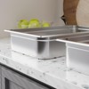 6 Pack Full Size Stainless Steel Hotel Pans, 2.5 Inch Deep Steam Table Food Storage Containers Tray Set 20.9"l x 12.8"w - 4 of 4
