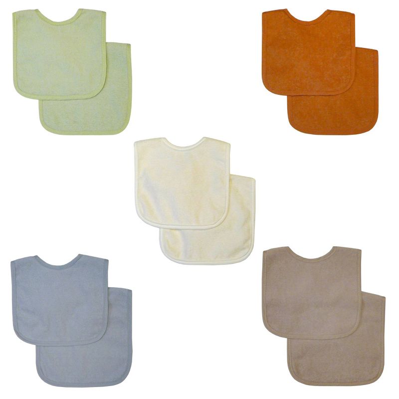 Neat Solutions Water-Resistant Lined Infant Bib Set - Neutral Soft - 10pk, 1 of 13