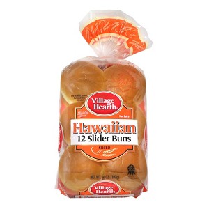 Village Hearth Sweet Hawaiian Slider Buns - 14oz/12ct - 1 of 4