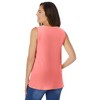 Woman Within Plus Size Perfect Sleeveless Shirred V-Neck Tunic - 3 of 4
