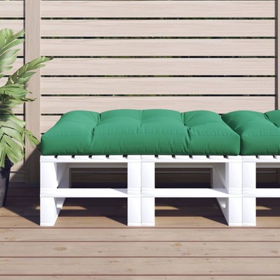 vidaXL Pallet Cushion Green Fabric (100% polyester) Large