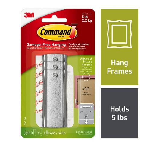Command 3 Hangers/6 Large Strips/6 Sets Of Mini Strips Universal