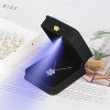 Necklace Pendant Gift Box with LED Light, Leather Jewellry Storage Display Case - 3 of 4