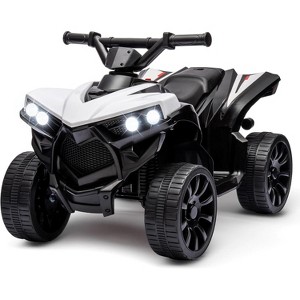 6V Ride on Toy, Kids ATV 4 Wheeler with 1.8MPH Max Speed, Wear-Resistant Wheels, Music & Foot Pedal, Electric Quad Car for Kids Toddlers - 1 of 4