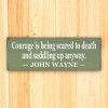 Slickblue Western Style Courage Quote Sign, 3.5x10 Rustic Pine Wall Décor, Multiple Colors - 3 of 3