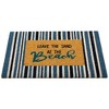 Northlight Natural Coir Leave the Sand at the Beach Striped Outdoor Doormat - 18" x 30" - 4 of 4