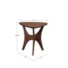 Sapphtopaz Coffee Table Wood Side Table with Unique Style Base Modern Dining Table Coffee Bar for Living Room, Bedroom - 2 of 4