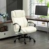 Vinsetto 500lbs Big and Tall Office Chair with Wide Seat, Executive Computer Chair with Adjustable Height, Swivel Wheels and Linen Finish - image 2 of 4